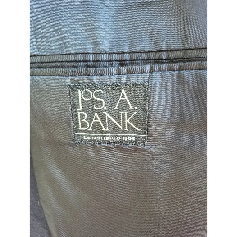 Jos. A.‎ Bank 100% Cashmere Navy Blue Blazer Mens Sport Coat Gordon Sz 46 L